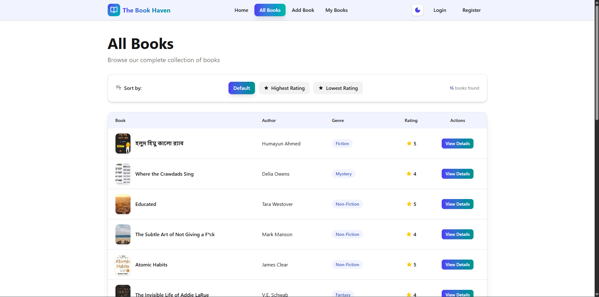 The Book Haven screenshot